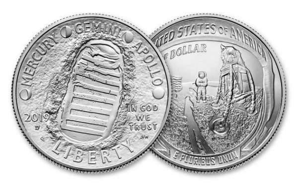 2019 Apollo 11 Uncirculated Commemorative Silver Dollar