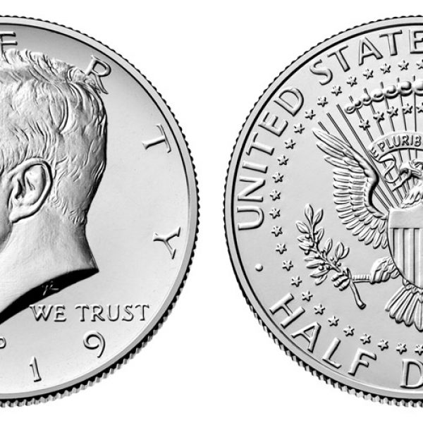 2019 Kennedy Half Dollar D mint mark