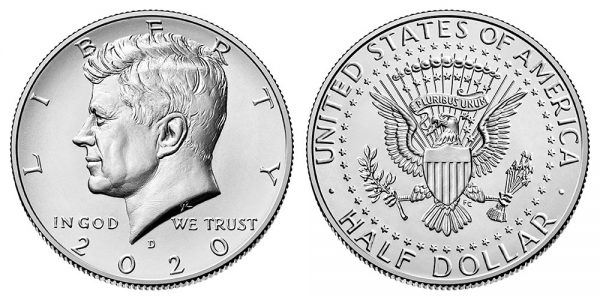 2020 Kennedy Half Dollar D mint mark