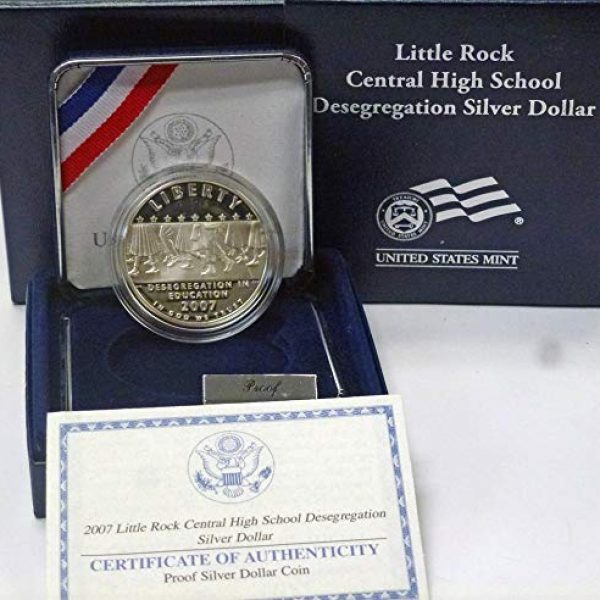 2007 Little Rock Central High School Desegregation Silver Dollar Proof