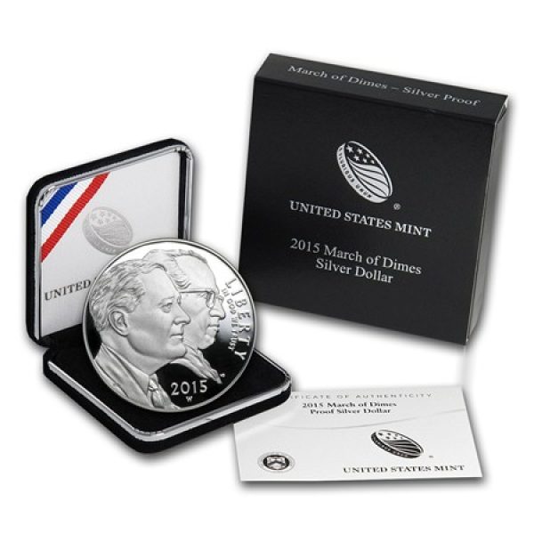 2015 March of Dimes Silver Dollar proof