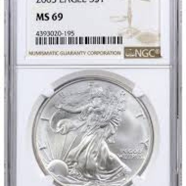 2005 MS69 NGC Silver Eagle