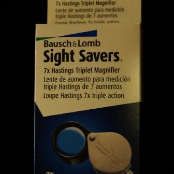 Bausch & Lomb Hastings Sight Saver 7X Triplet Magnifier
