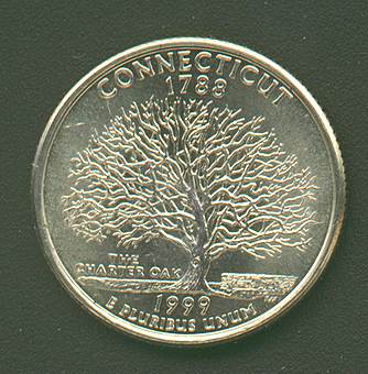 1999 Connecticut State Quarter Roll Denver mint