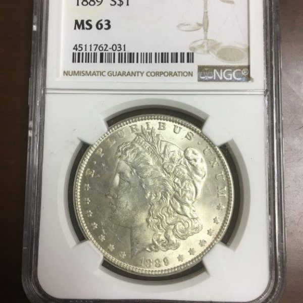 1889  MS63 Morgan Dollar NGC 