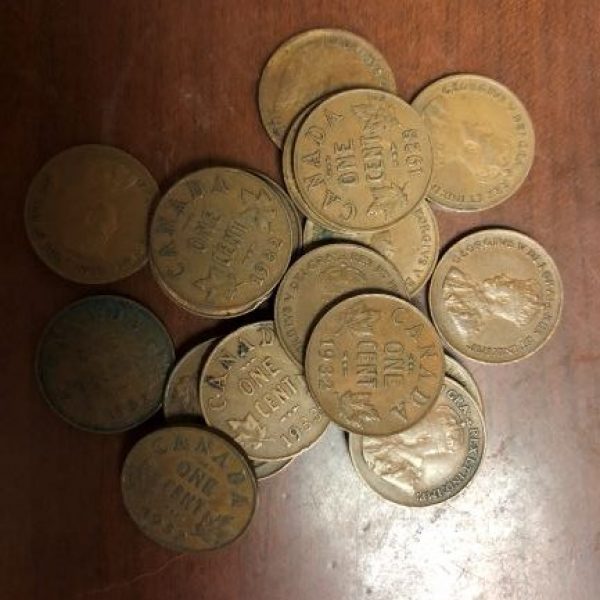20 Canadian George V Pennies