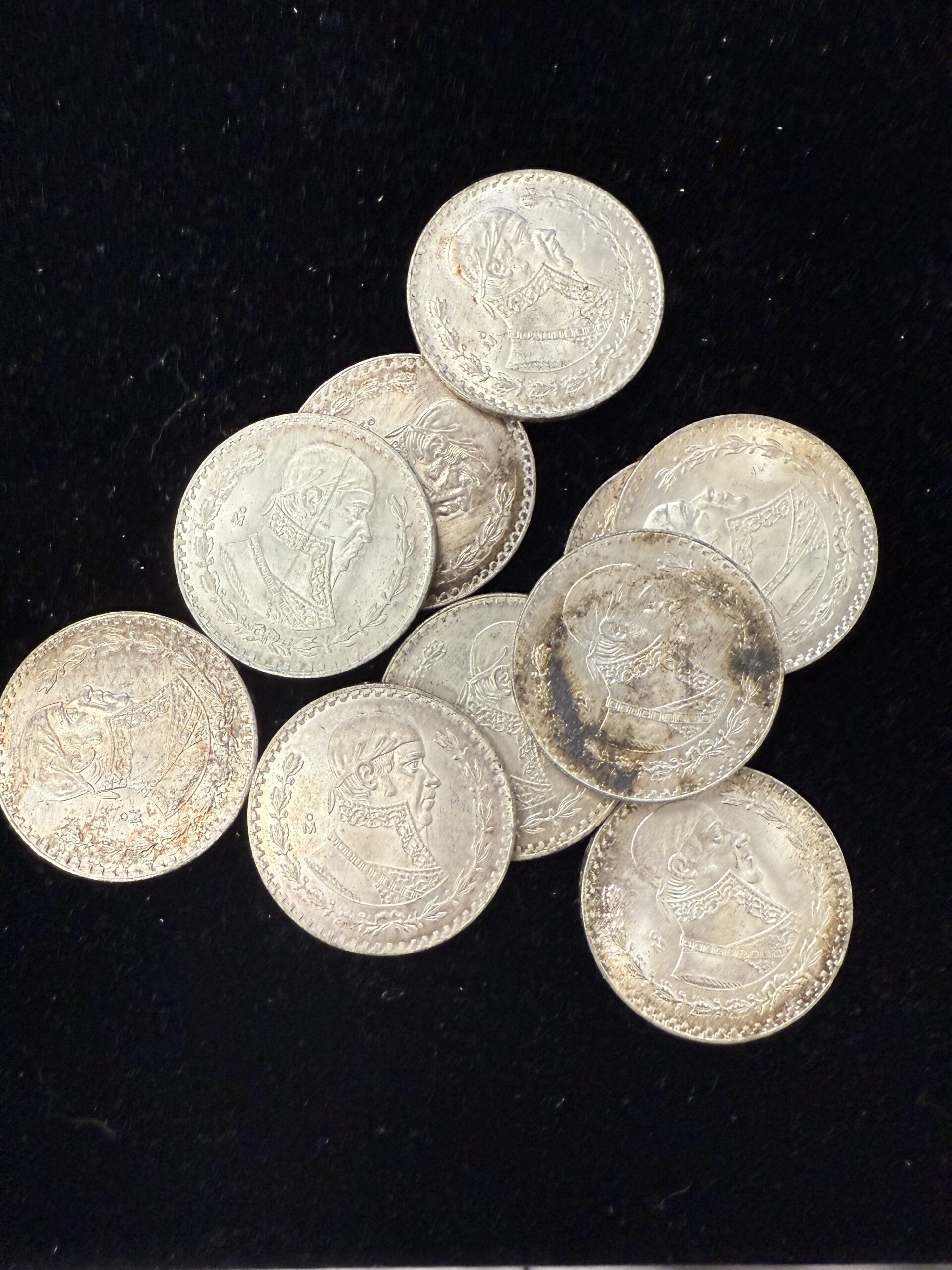 1960s Silver Mexican Peso in Unc
