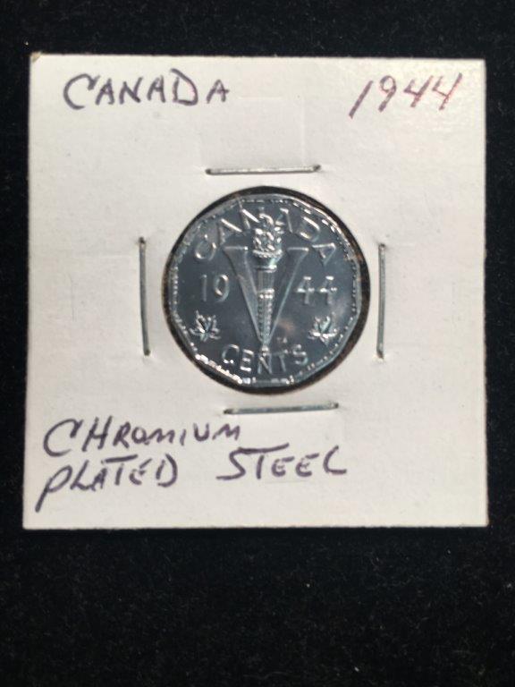 1944 Canadian Victory Nickels