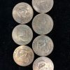 Seven coin Eisenhower Dollar year set