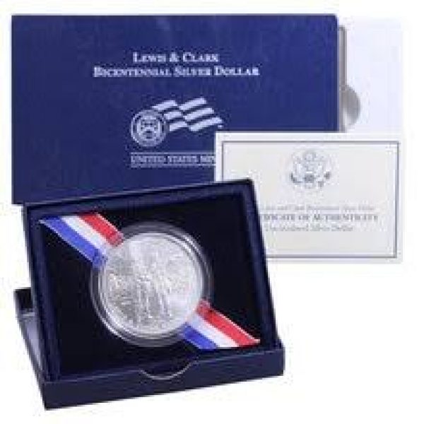 2004 Lewis and Clark Bicentennial Unc Silver Dollar