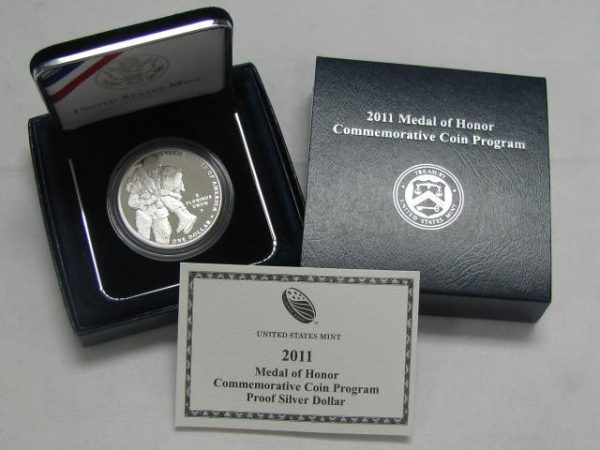 2011 Medal of Honor Proof Commemorative Silver Dollar