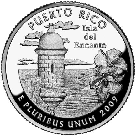 2009 Puerto Rico State Quarter Roll Philadelphia Mint