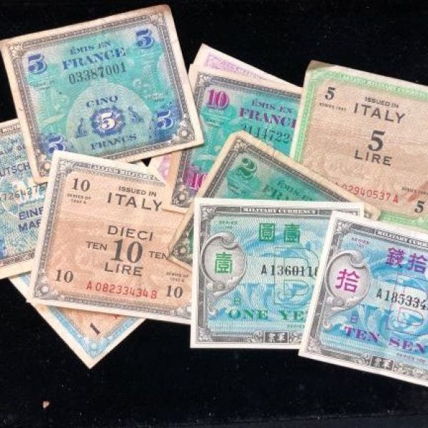 Allied Military Currency Lot
