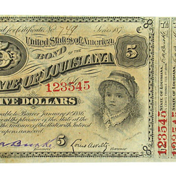 Louisiana Baby Bonds 1870s
