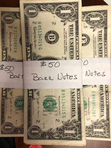 Barr note lot 50 Notes!