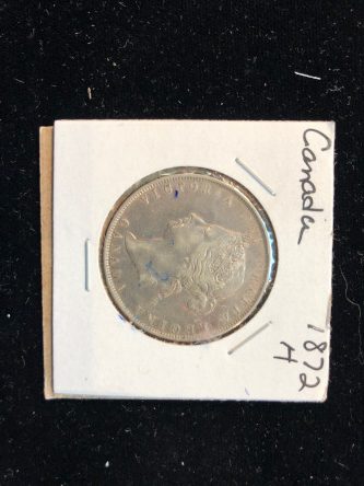 1872-H Candian 50 cent XF