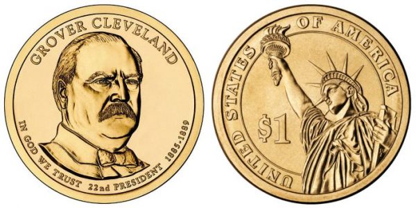 2012 Grover Cleveland (First Term) P Single Presidential Dollar