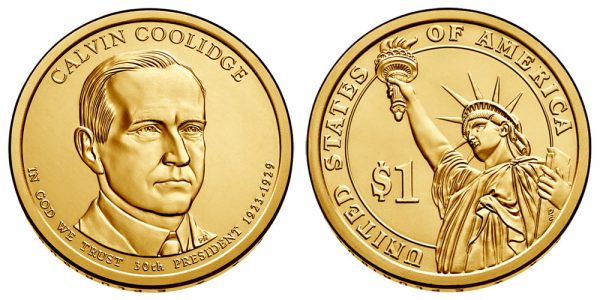 2014 Calvin Coolidge P Single Presidential Dollar