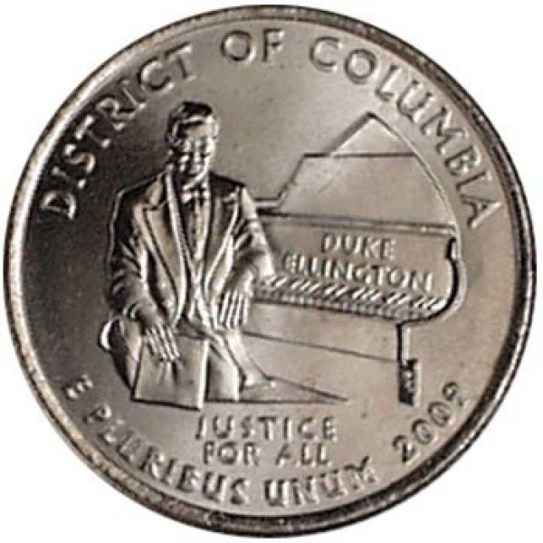 2009 District of Columbia State Quarter Roll Philadelphia mint