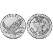 2008 Bald Eagle Unc Dollar Commemorative
