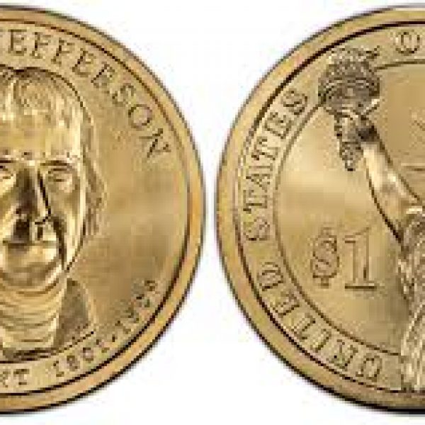 2007 Thomas Jefferson P Single Presidential Dollar