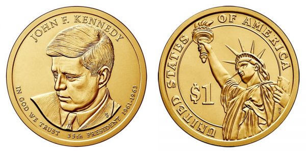 2015 John F. Kennedy D Single Presidential Dollar