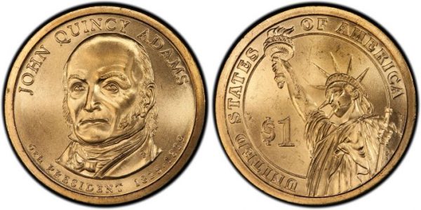 2008 John Quincy Adams D Single Presidential Dollar