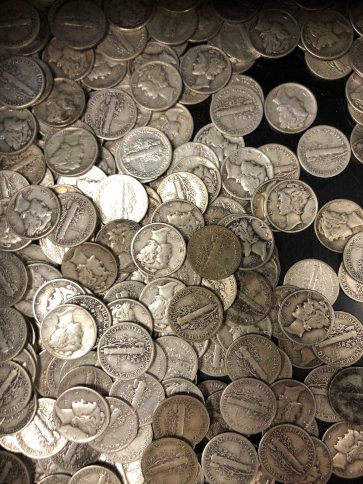 Silver Mercury Dimes (Per Dollar)