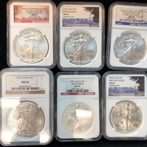 Misc NGC Silver Eagles
