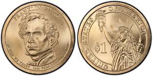 2010 Franklin Pierce P Single Presidential Dollar