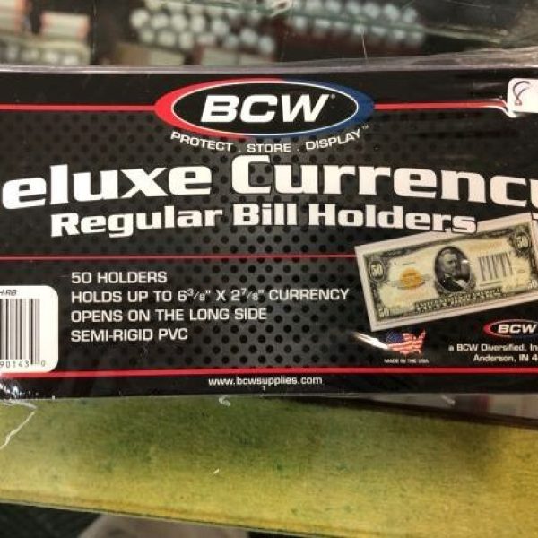 BCW Deluxe Small Sized Currency Holders (50)