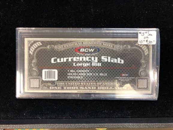 BCW Small Sized Currency Slab