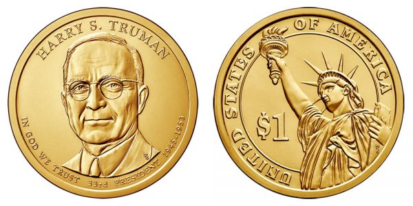2015 Harry S. Truman D Single Presidential Dollar