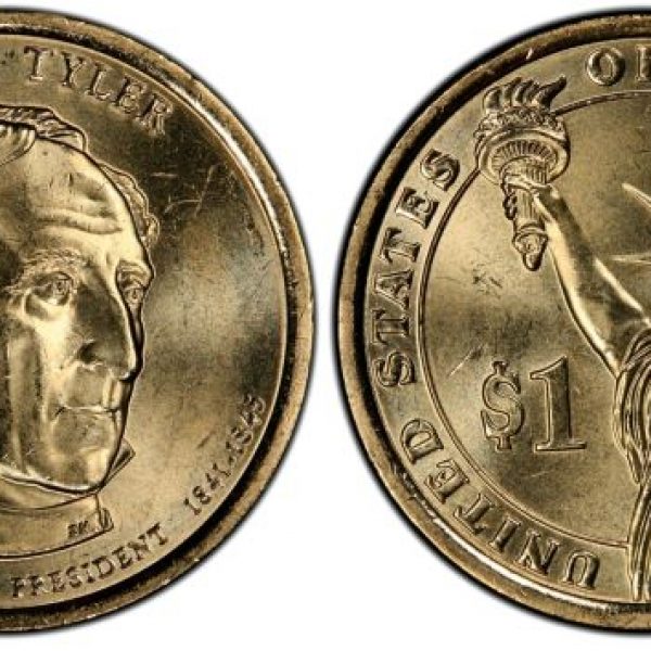2009 John Tyler P Single Presidential Dollar