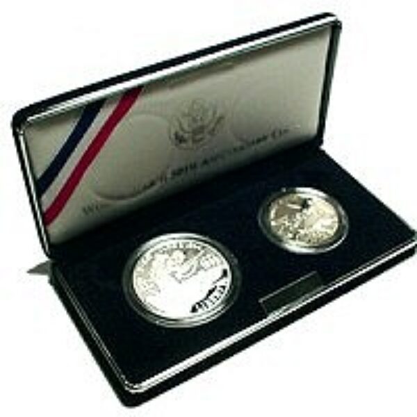 1993 World War II Proof two coin commemorative