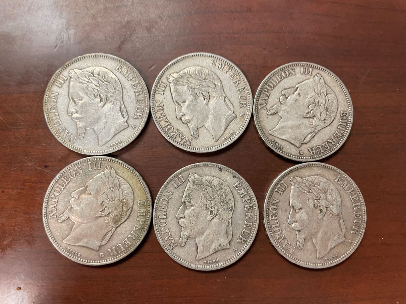 French 5 Franc Crown mix years – Steinmetz Coins & Currency