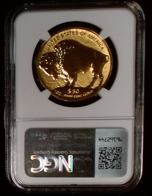 2013 W 1 oz $50 GOLD BUFFALO REVERSE PF69 - Image 2