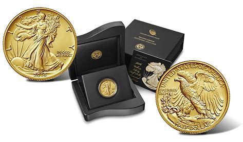 2016 - 100th Anniversary Gold Walking Liberty Half oz Gold.