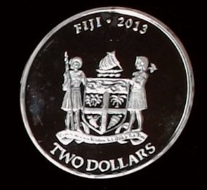 2013 Fiji 1 oz Silver $2 Taku Turtle - Image 2