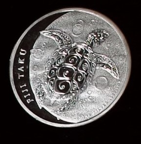 2013 Fiji 1 oz Silver $2 Taku Turtle