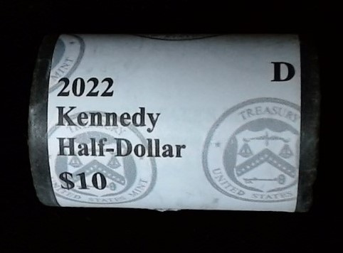 2022 Kennedy Half Dollar Full Roll D mint mark