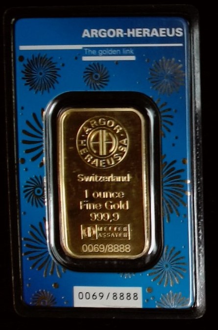 Argor-Heraeus Swiss Gold Bar 1oz. - Image 2