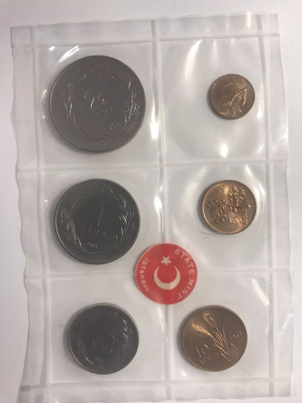 Republic of TURKEY - (6) Coin Mint Set - 1965 - Image 6