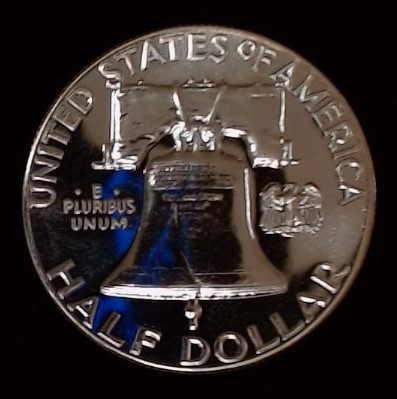 1961 Proof Silver Franklin Half Dollars - Image 2