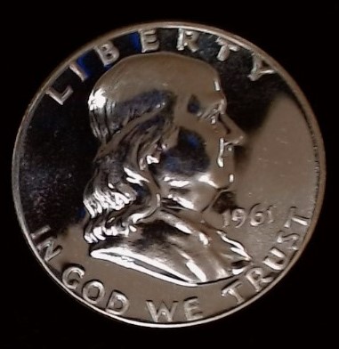 1961 Proof Silver Franklin Half Dollars