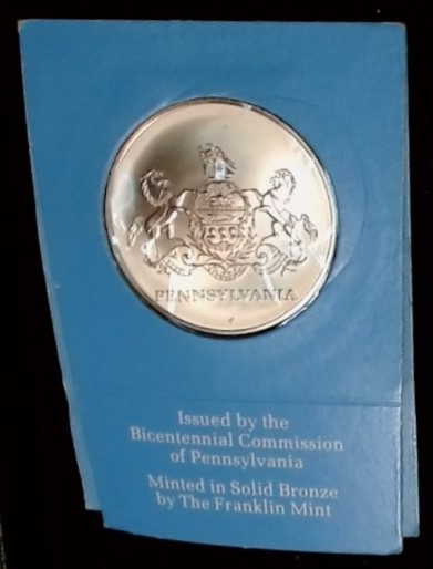 Official Bicentennial Medal Of The Commonwealth Of Pennsylvania - Image 3