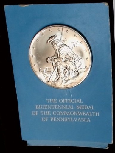 Official Bicentennial Medal Of The Commonwealth Of Pennsylvania
