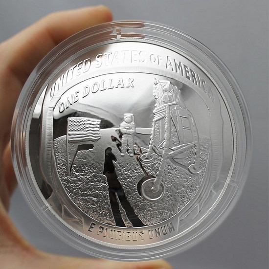 Apollo 11 50th Anniversary 2019 5oz Proof Silver Dollar - Image 2