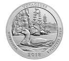 America The Beautiful 5oz Silver (2018 Voyageurs National Park - MINNESOTA) - Image 2