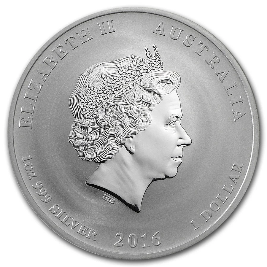 2016 Perth Mint Australia Colored Monkey King 1 oz .999 Silver Coin - Image 2